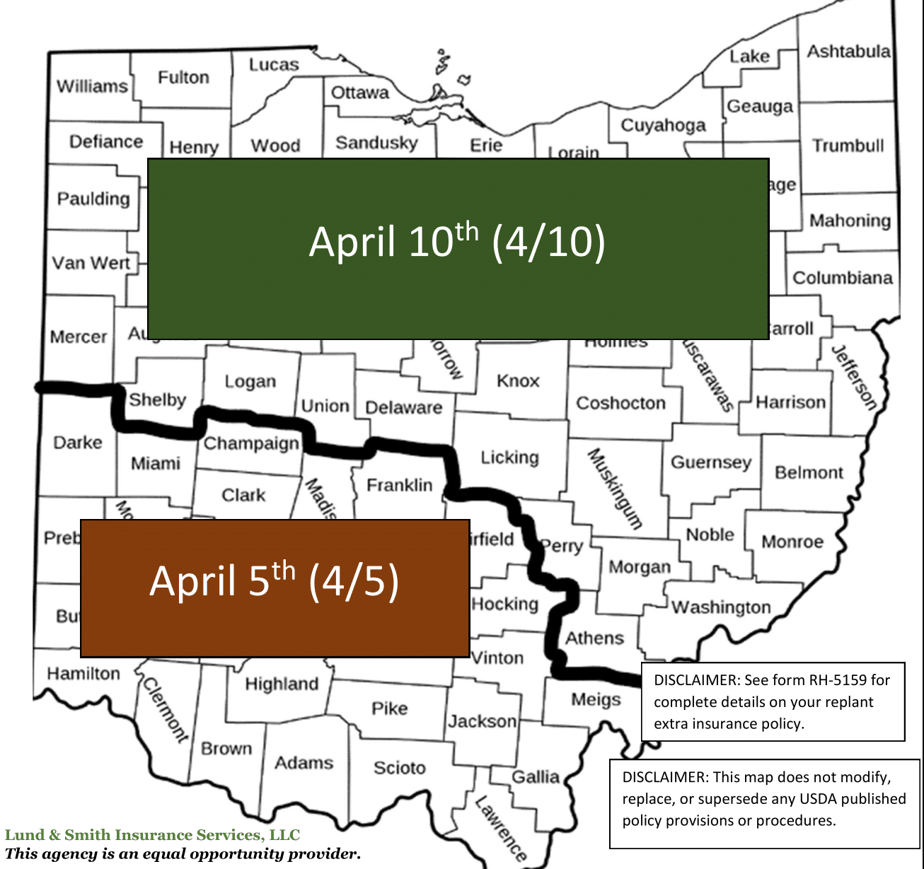 Ohio Earliest Planting Dates Corn Lund &amp; Smith Ins